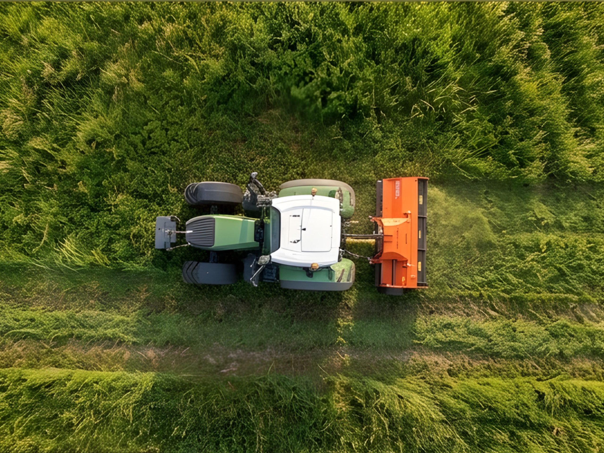 Kosiarka bijakowa ORKAN KTKS/X 240 na potężnym rotorze 170 mm z ciągnikiem FENDT